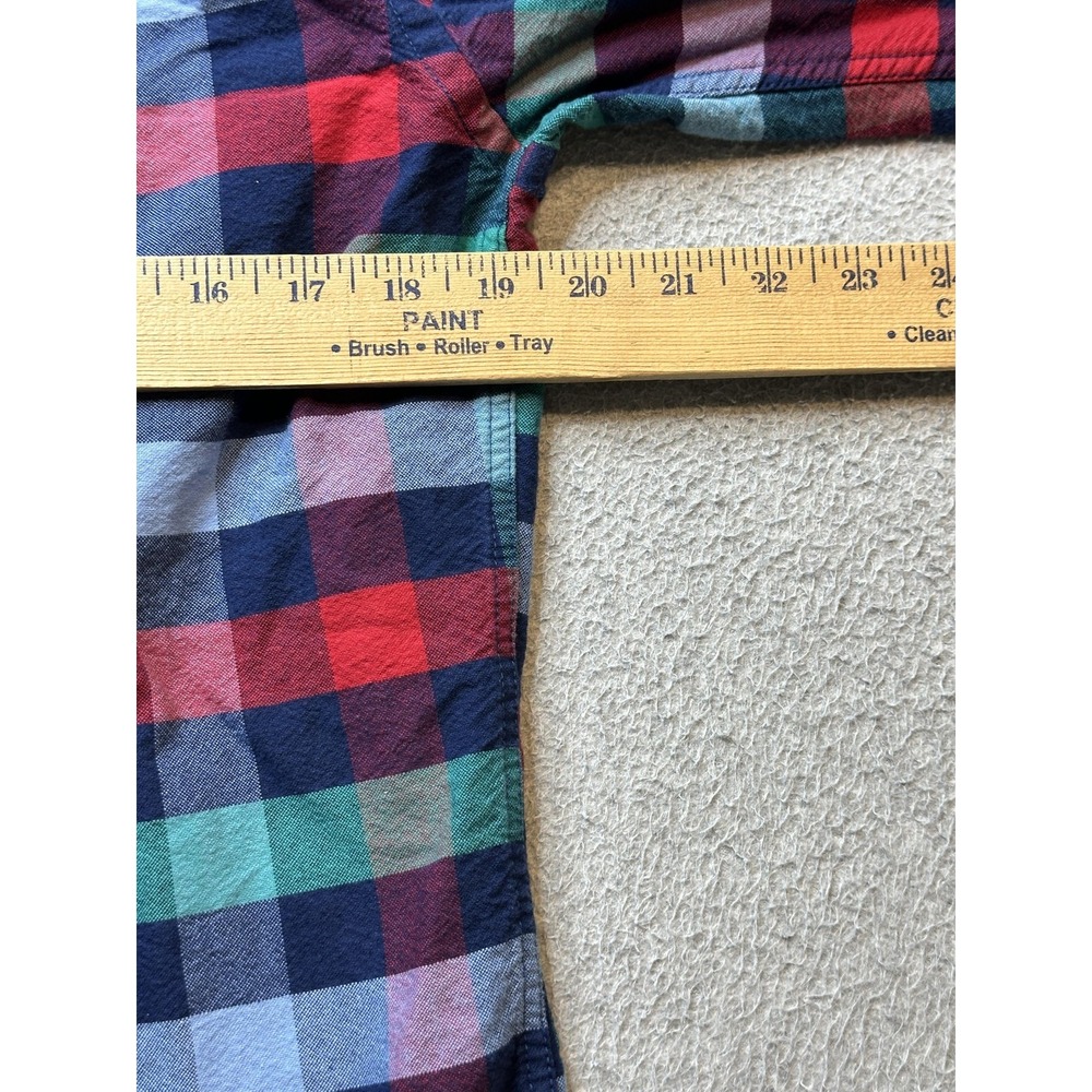 Old Navy Shirt Mens Medium Long Sleeve Plaid Slim Fit Oxford Button Down - Picture 11 of 14